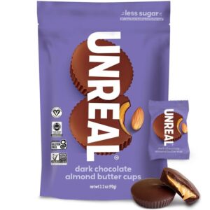 UNREAL Dark Chocolate Almond Butter Cups Pouch 3oz 6ct